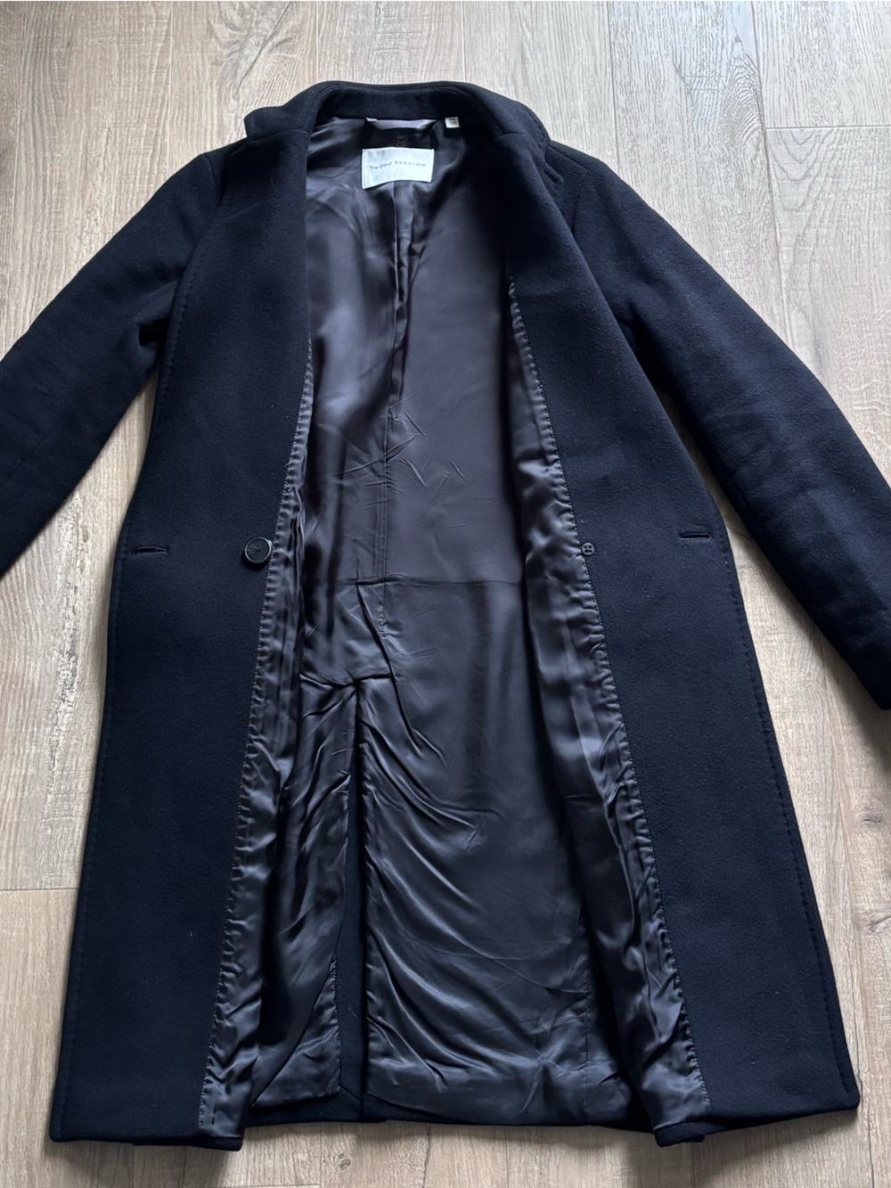 Babaton Wool Coat in Black - Picture 4 of 11